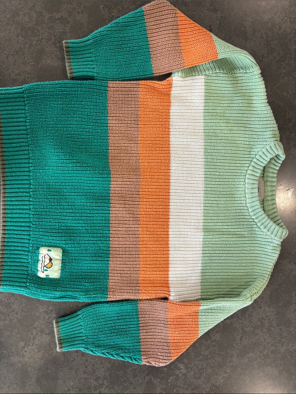 Multicolor Stripe Knit Sweater - Souris Mini